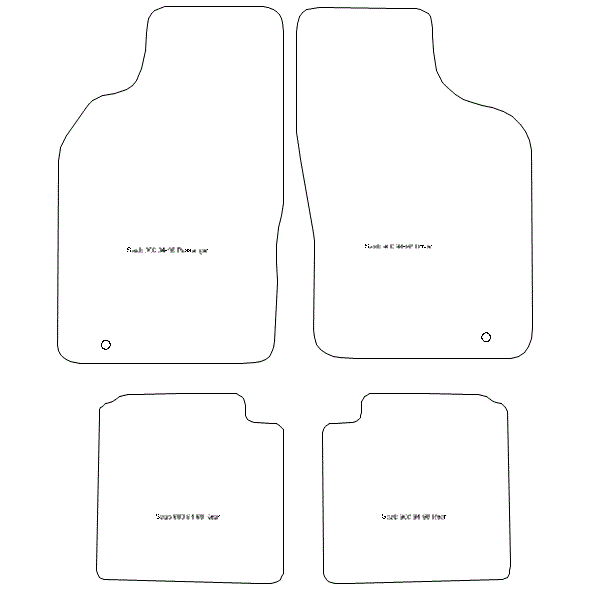 To fit Saab 900 Car Mats 1994 - 1998 & Heel Pad (B) - Picture 5 of 16